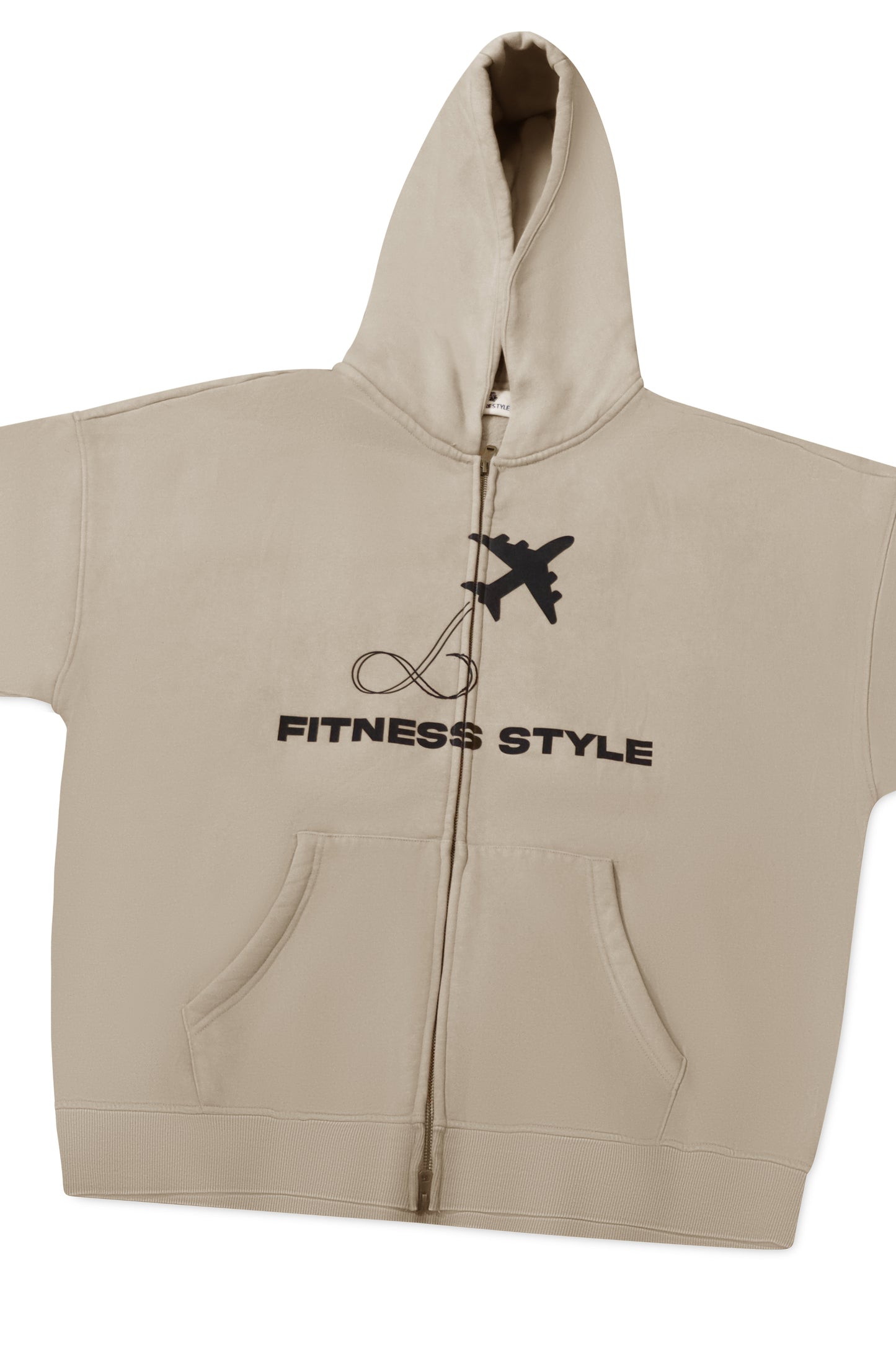Fitness Style” Zip-Up Hoodie