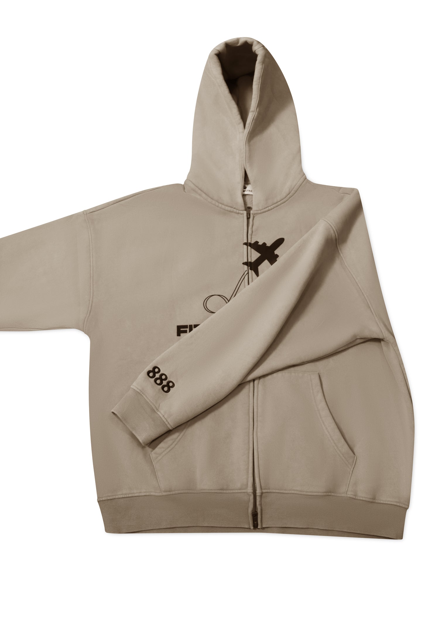 Fitness Style” Zip-Up Hoodie