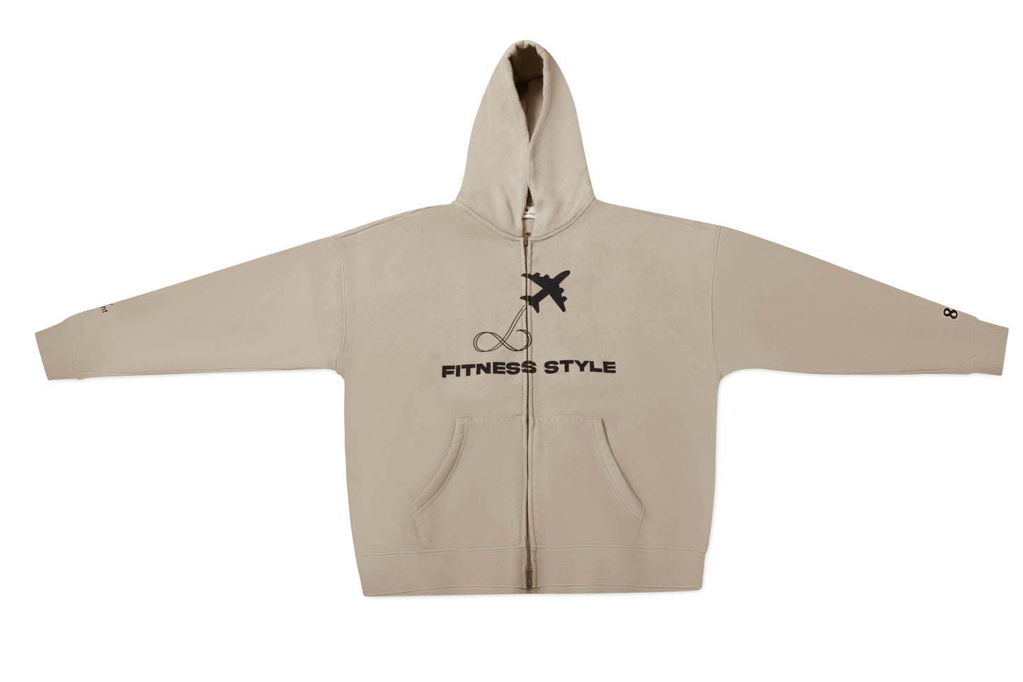 Fitness Style” Zip-Up Hoodie