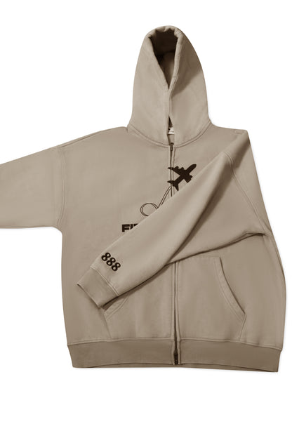 Fitness Style” Zip-Up Hoodie