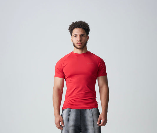 Red Compression T-Shirt (Fitness Style)