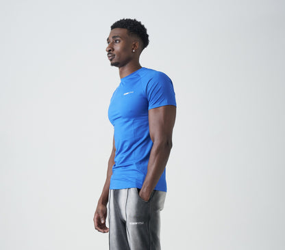 Blue Compression T-Shirt (Fitness Style)