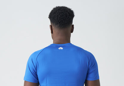 Blue Compression T-Shirt (Fitness Style)