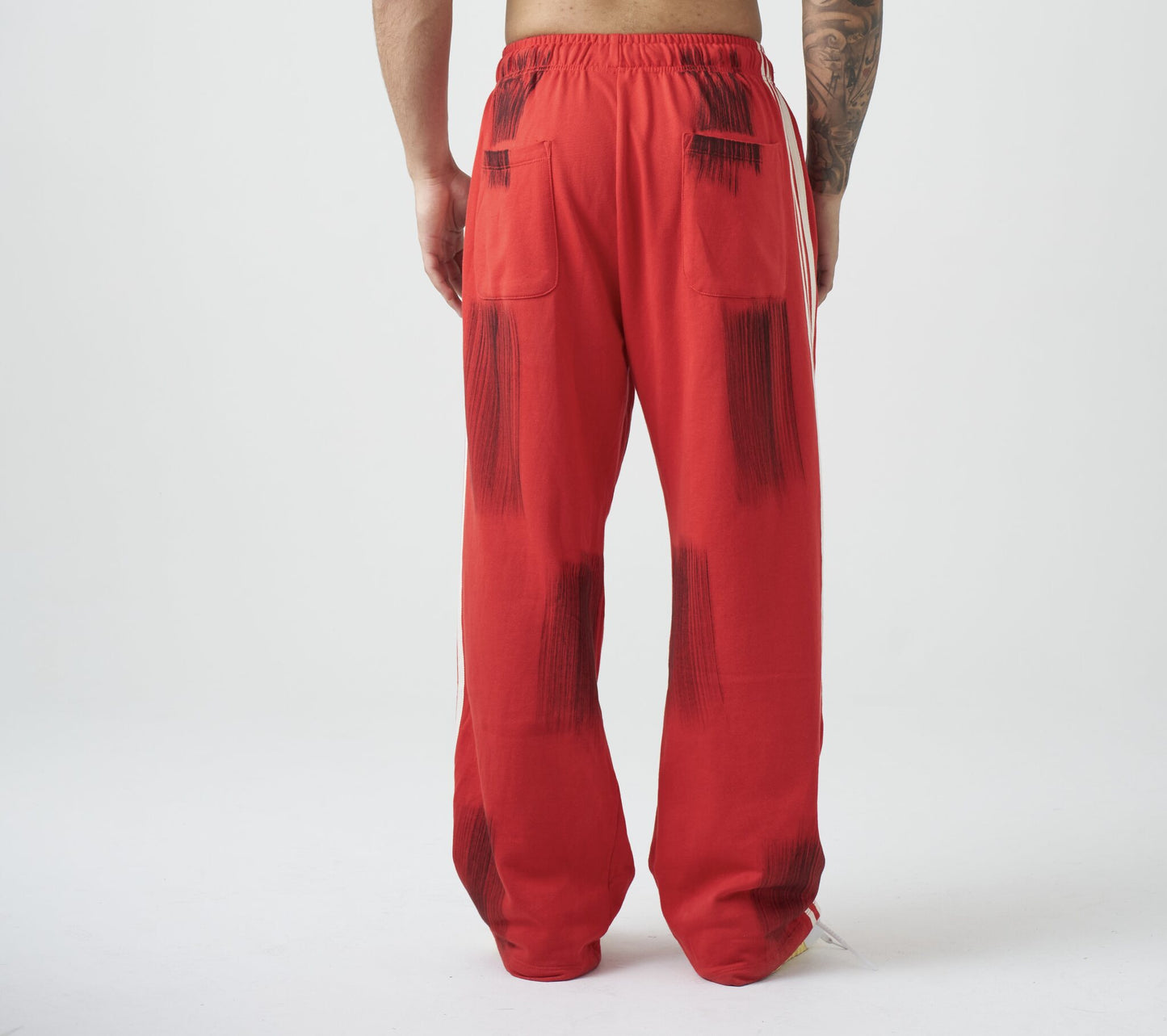 Oversized Red Inferno  pants