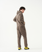 FitnessStyle Brown Hoodie Track Suit