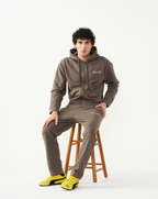 FitnessStyle Brown Hoodie Track Suit
