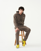 FitnessStyle Brown Hoodie Track Suit