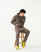 FitnessStyle Brown Hoodie Track Suit