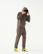 FitnessStyle Brown Hoodie Track Suit