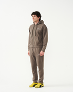 FitnessStyle Brown Hoodie Track Suit
