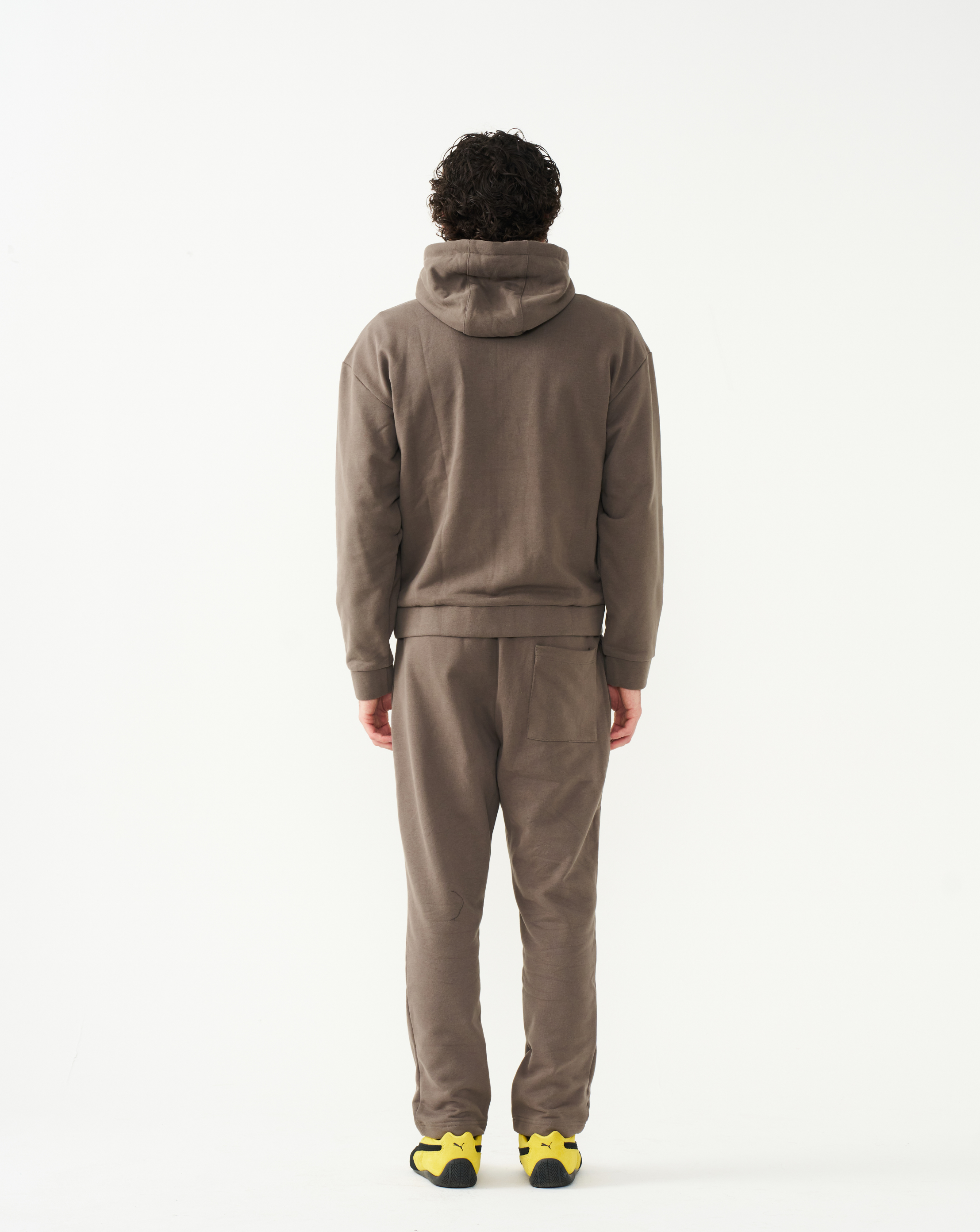 FitnessStyle Brown Hoodie Track Suit