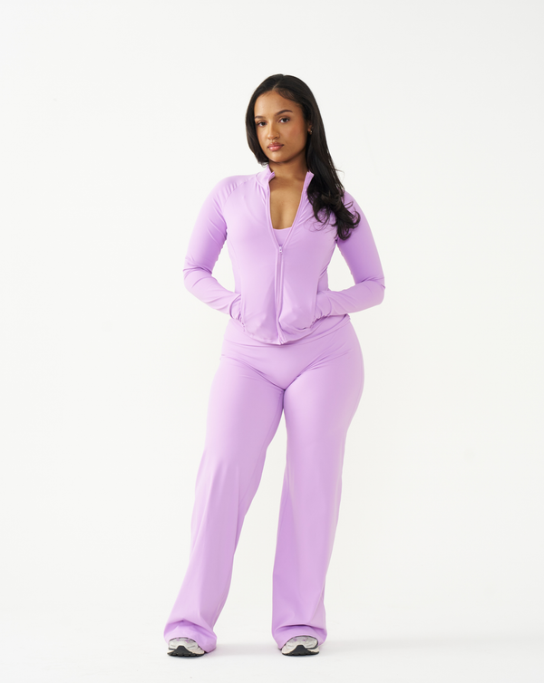 FitnessStyle FitnessStyle lavender jacket, bra and leggings set