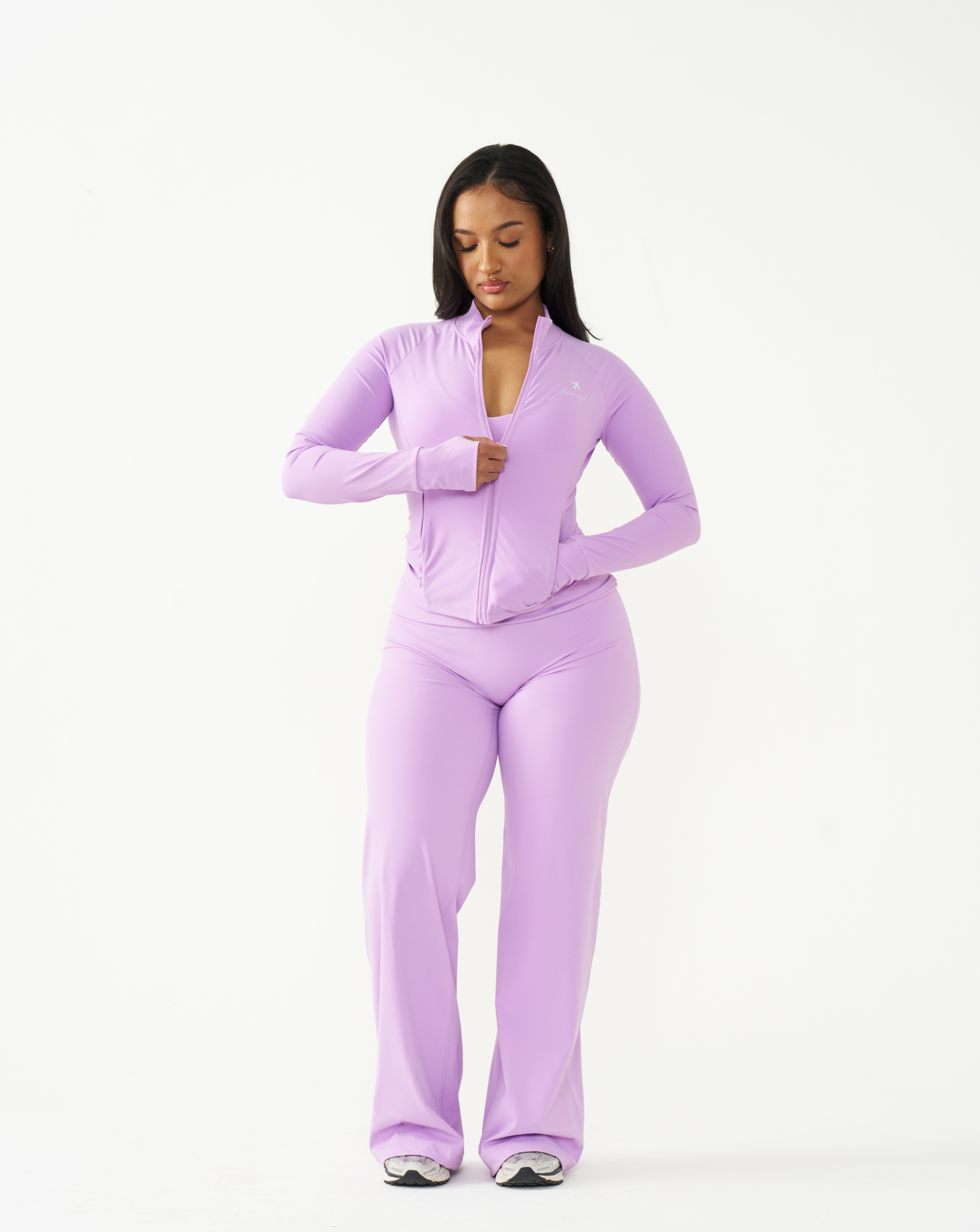 FitnessStyle FitnessStyle lavender jacket, bra and leggings set